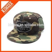 Nuevo casquillo del estilo del ejército del bordado de la manera y gorras de béisbol planas del borde del camuflaje del sombrero